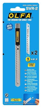 Olfa SVR-2 Çelik Gövdeli Dar Maket Bıçağı