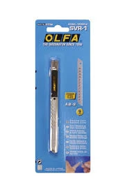Olfa SVR-1 Çelik Gövdeli Dar Maket Bıçağı